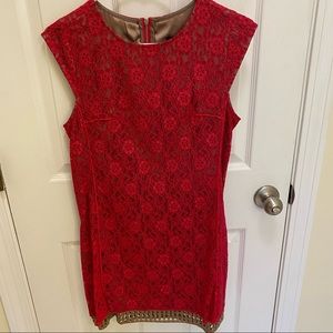 ABS 4 Red Lace Dress